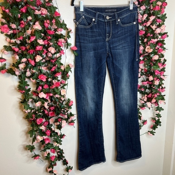 Rock & Republic Dark Wash Denim Bootcut Kasandra Jeans Casual Stretch 6/28 - Picture 2 of 11